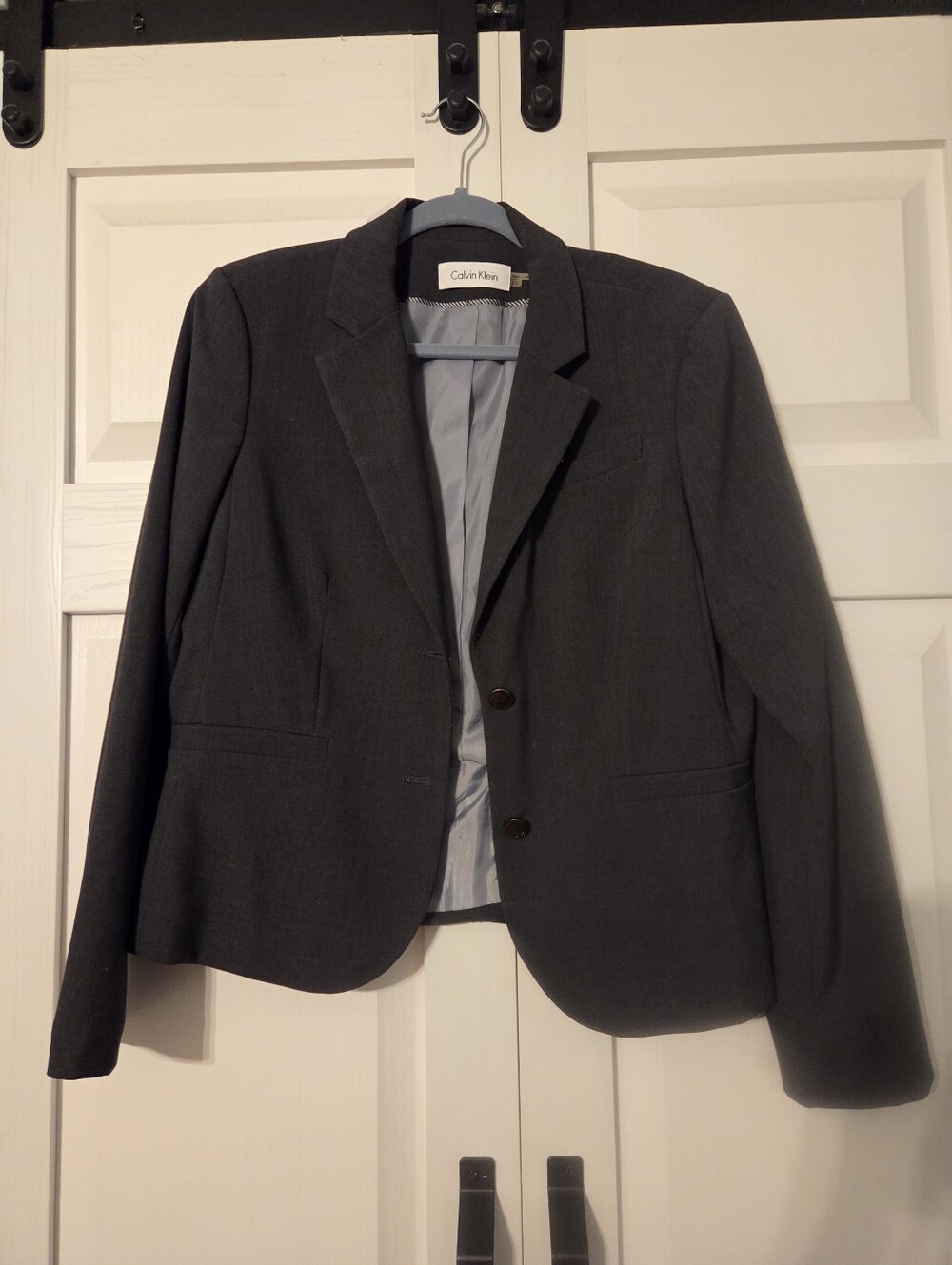 Calvin Klein Dark Charcoal Gray Women's Blazer Suit